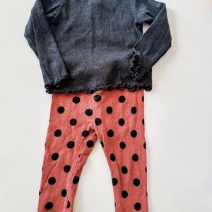 Pink Polka Dot Leggings